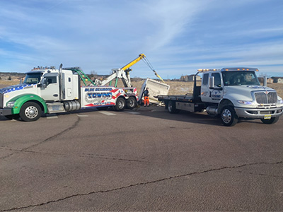 Two Tow Truck Lifting Heavy Haul in Aurora, CO