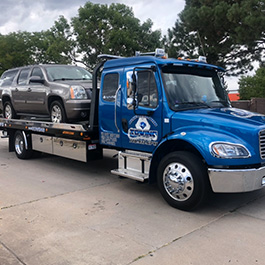 Towing services given to a van in Aurora, CO.